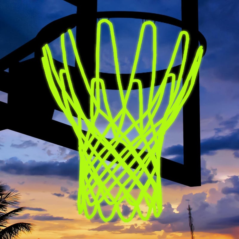 Mr Warm Basketball Net Outdoor, 2025 Upgrade All Weather Anti Whip Basketball Net Replacement -12 Loops - Image 1